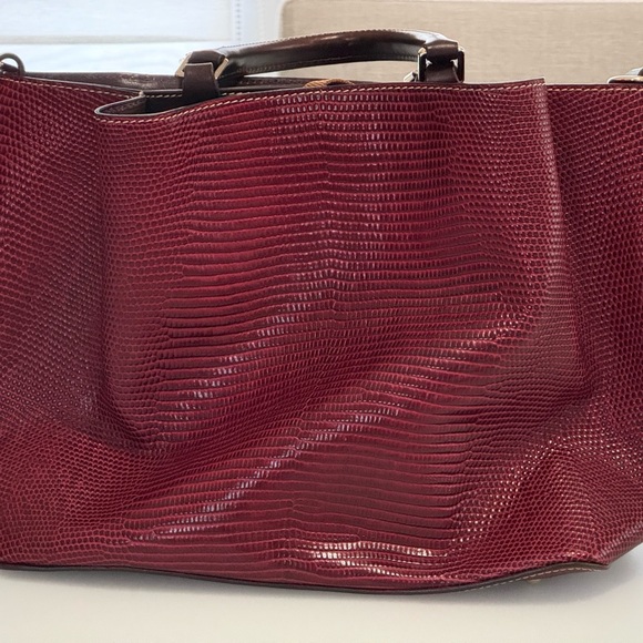 Dooney & Bourke Handbags - Dooney & Bourke Red Textured Tote